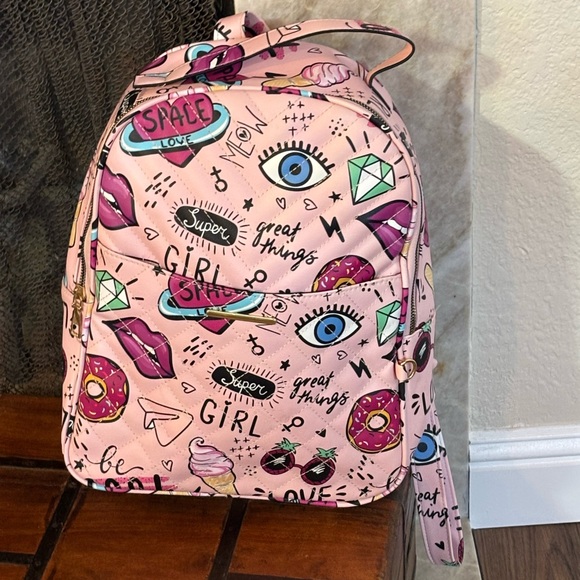 Pink Graffiti Backpack - Picture 2 of 12
